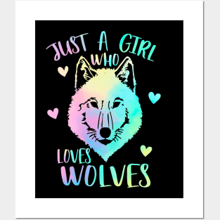 Just a girl who loves wolves Posters and Art